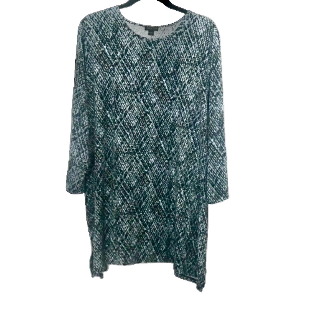 J JILL/TUNIC TEE TOP/BLUE/SIZE XLARGE TALL